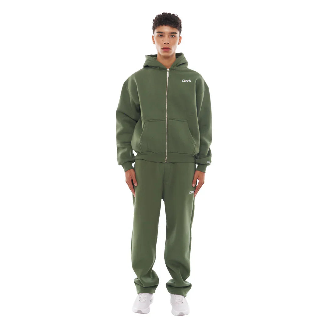 Tracksuit cusb clo zip-up green
